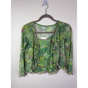 Nordstrom Love Fire Two Piece Set Tank Cardigan Y2K Sz Medium NWT